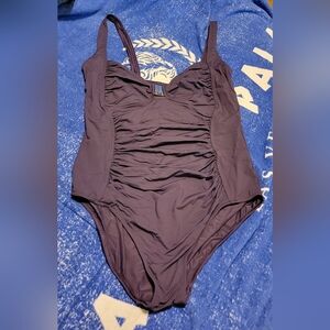 CALVIN KLEIN Size 14/16 One Piece Bathing Suit in PLUM